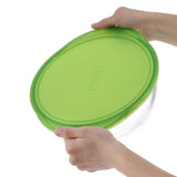 Image - Pyrex Cook & Store Glass Round Dish High Resistance with Lid, 2.3L