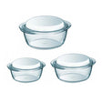 Image - Pyrex Essentials 3 Piece Casserole Set, Clear