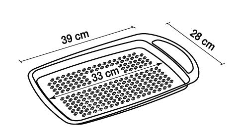 Image - Pyrex AsimetriA Metal Easy-Grip Baking Tray, 33x25cm