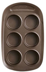 Image - Pyrex asimetriA Metal Easy-Grip 6 Cups Muffin Tray