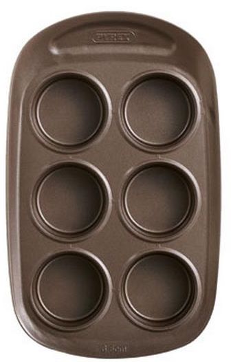 Image - Pyrex asimetriA Metal Easy-Grip 6 Cups Muffin Tray