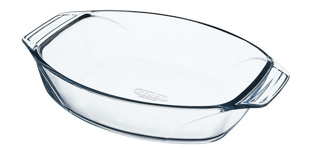 Image - Pyrex Irrestistible Glass Oval Roaster High Resistance Easy Grip, 35x24cm