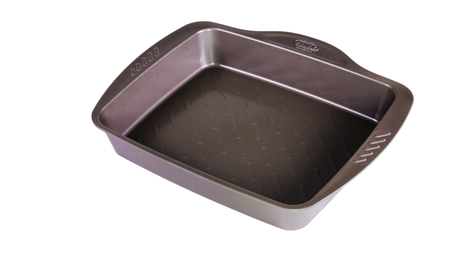 Image - Pyrex AsimetriA Metal Easy-Grip Rectangular Roaster, 40X31cm