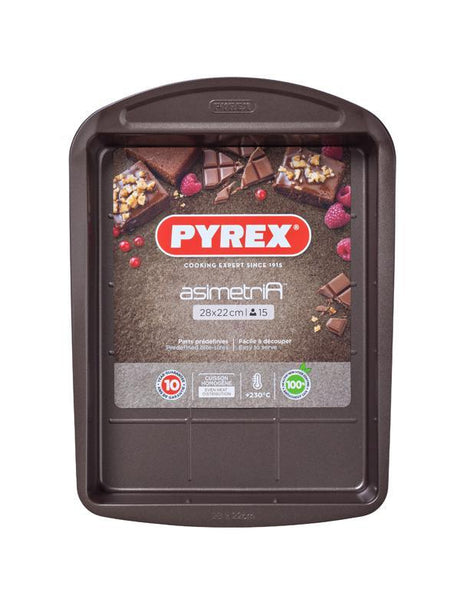 Image - Pyrex AsimetriA Metal Easy-Grip Brownie Pan 28 x 22cm