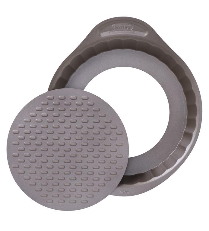 Image - Pyrex asimetriA Metal Easy-Grip Flan Pan with Loose Base, 25cm