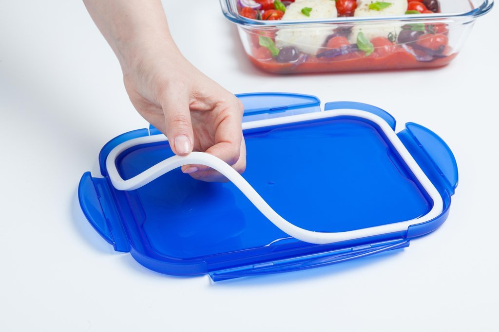 Image - Pyrex Cook & Go Glass Rectangular Dish with Lid, 24x18cm