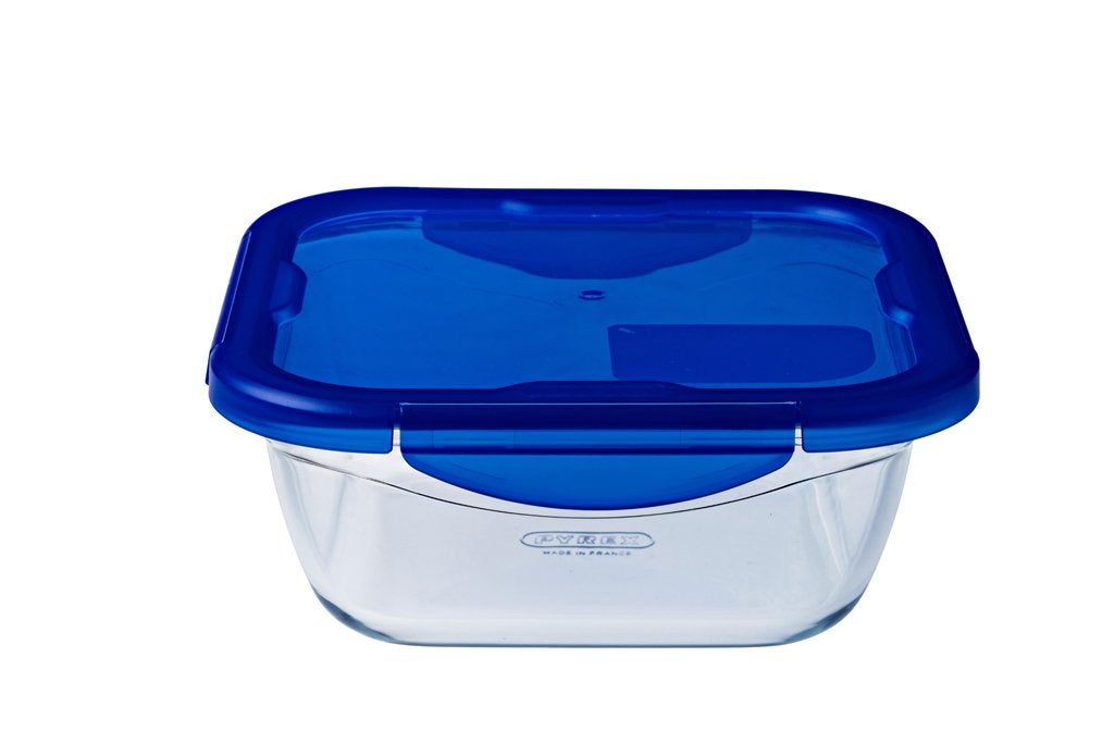 Image - Pyrex Cook & Go Glass Square Dish With Lid 16x16x6cm