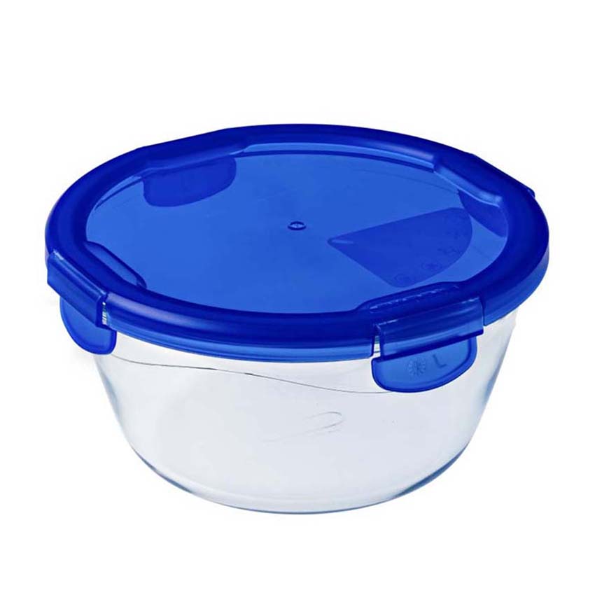 Image - Pyrex Cook & Go Glass Round Dish with Lid, 1.6L