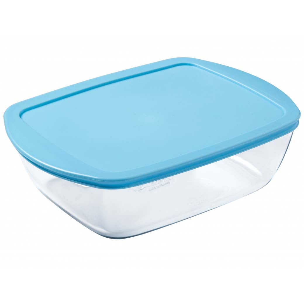 Candy Pyrex Collection 2‑Piece Pyrex Candy Colour Storage Set Blue/Yellow, Borosilicate Glass ...