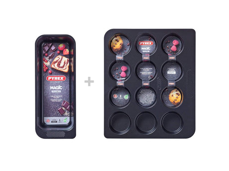 Image - Pyrex Magic Muffin Tray + Loaf Tin Pan Bundle