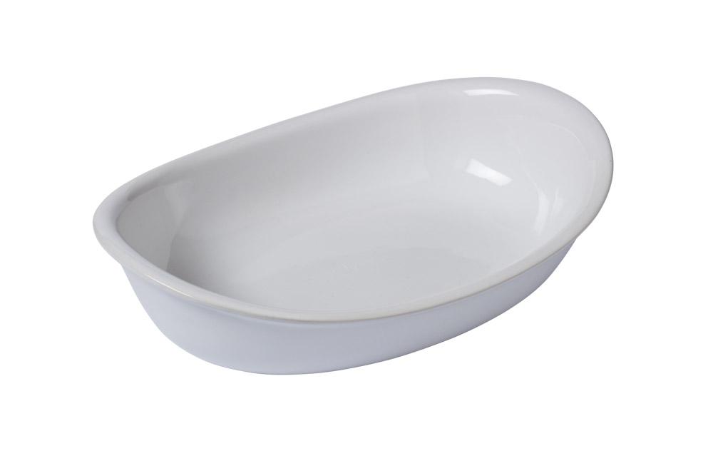 Image - Pyrex Supreme Pure White Oval Roaster, Ceramic, 26x18cm