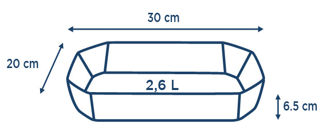 Image - Pyrex Inspiration Set of 2 Roasters, 33cm x 22cm (3.2L) & 30cm x 20cm (2.6L)