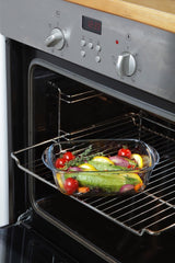 Image - Pyrex Cook & Heat Rectangular Glass Food Container with Patented Microwave Safe Lid, 23x15x6cm