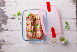 Image - Pyrex Cook & Heat Rectangular Glass Food Container with Patented Microwave Safe Lid, 23x15x6cm