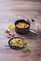 Image - Pyrex Origin+ Non-Stick Aluminium Induction Saucepan with Lid, 18cm