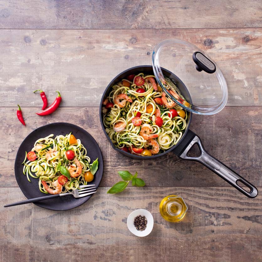 Image - Pyrex Origin+ Non-Stick Aluminium Induction Saucepan with Lid, 20cm