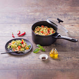 Image - Pyrex Origin+ Non-Stick Aluminium Induction Saucepan with Lid, 20cm