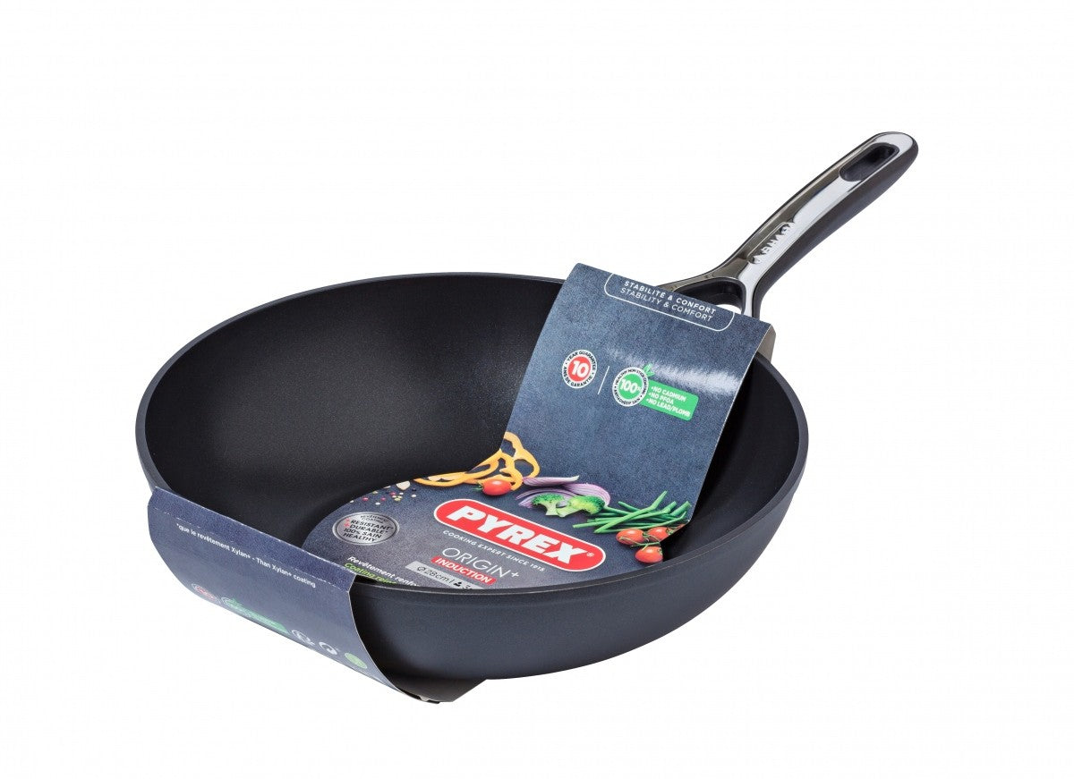 Image - Pyrex Origin+ Non-Stick Aluminium Induction Wok