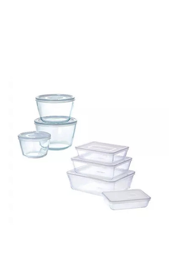 Image - Pyrex Cook & Freeze 7 Pcs Glass Food Container Set