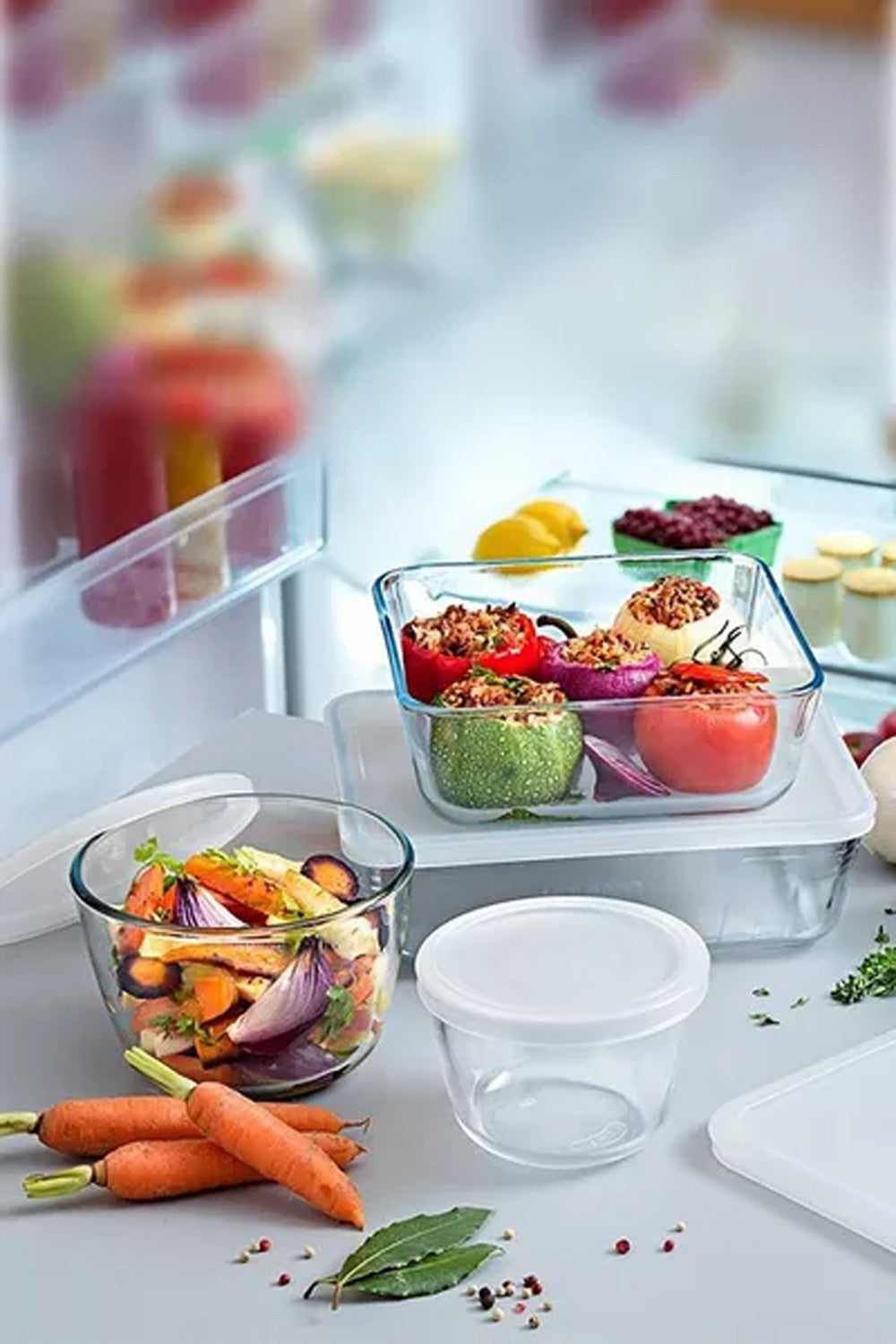 Image - Pyrex Cook & Freeze 7 Pcs Glass Food Container Set