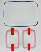 Image - Pyrex Cook & Store Food Containers with Roaster Set, 3pcs