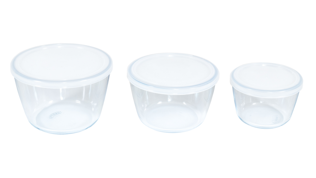 Image - Pyrex Cook & Freeze 3pc Set Round Containers