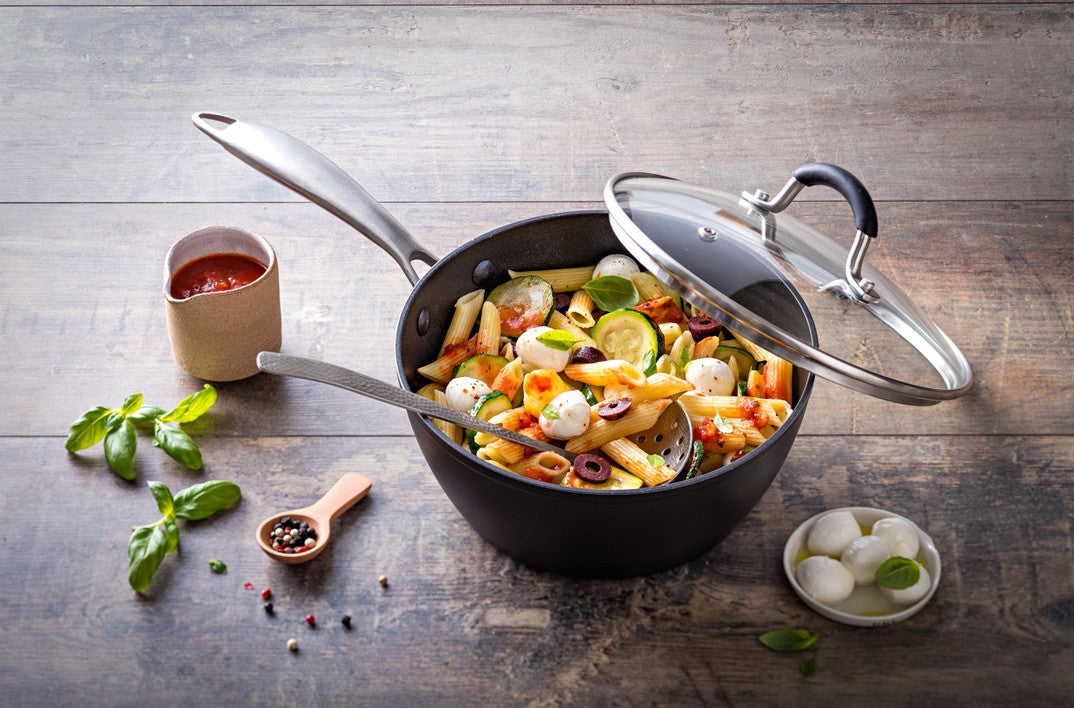 Image - Pyrex Zero Scratch Aluminium TOS Range Stainless Steel Handle Saucepan With Lid 20cm