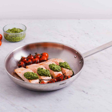 Image - Pyrex Master Stainless Steel Frypan, 28cm