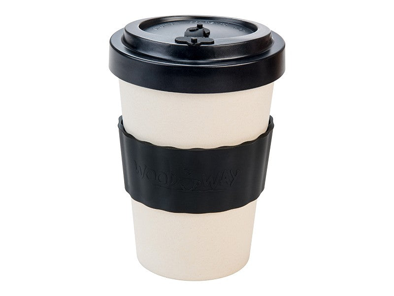 Image - WoodWay Eco Bamboo Fiber Cup, 400ml, Natural Black