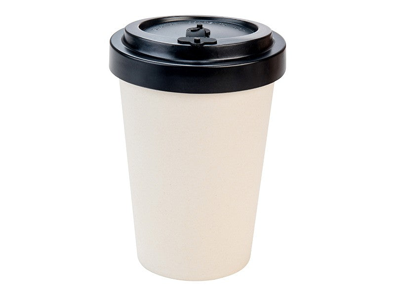 Image - WoodWay Eco Bamboo Fiber Cup, 400ml, Natural Black