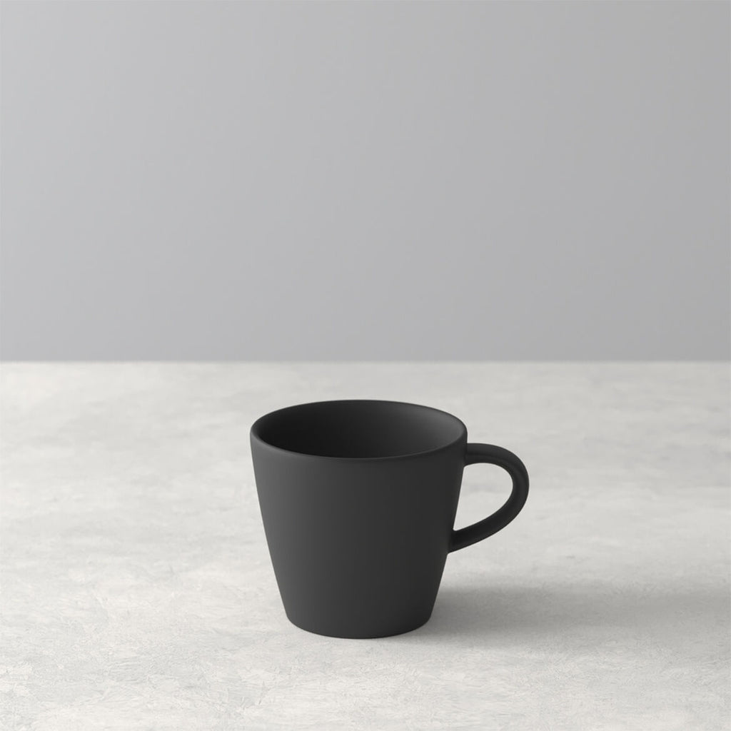 Image - Villeroy & Boch Manufacture Rock Espresso Cup, Black/Grey, 8.5x6.5x6cm