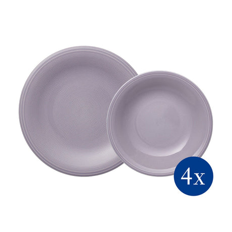 Image - Villeroy & Boch Color Loop Blueblossom Dinner Set, Blue, 8 pieces