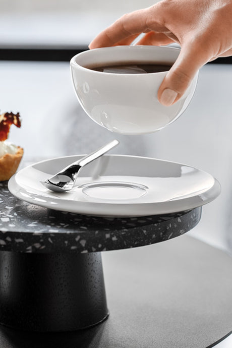 Image - Villeroy & Boch NewMoon Coffee Cup Saucer, White