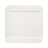 Image - Villeroy & Boch Manufacture Rock Blanc Square Dinner Plate, White, 28x28x2cm