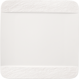 Image - Villeroy & Boch Manufacture Rock Blanc Square Dinner Plate, White, 28x28x2cm