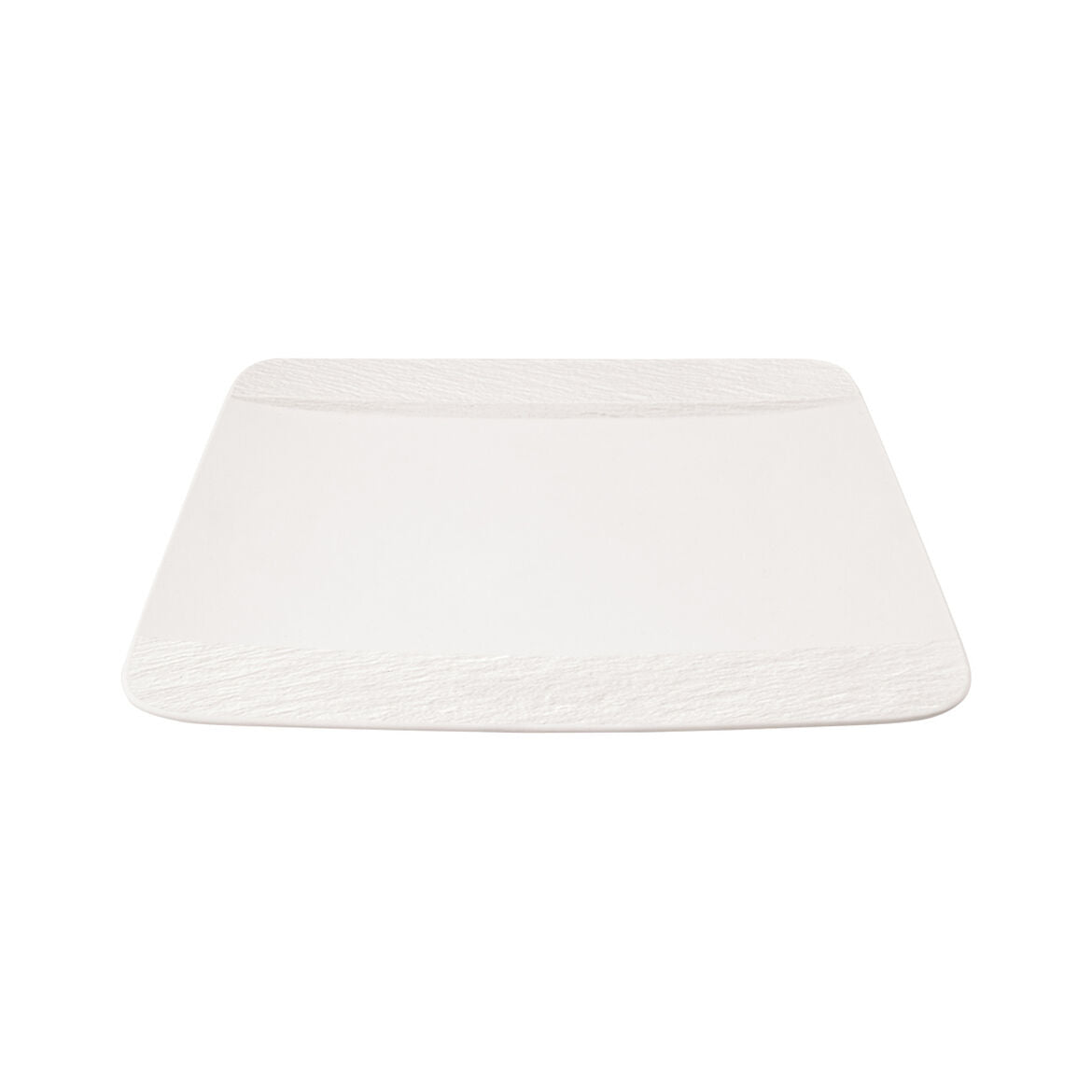 Image - Villeroy & Boch Manufacture Rock Blanc Square Dinner Plate, White, 28x28x2cm