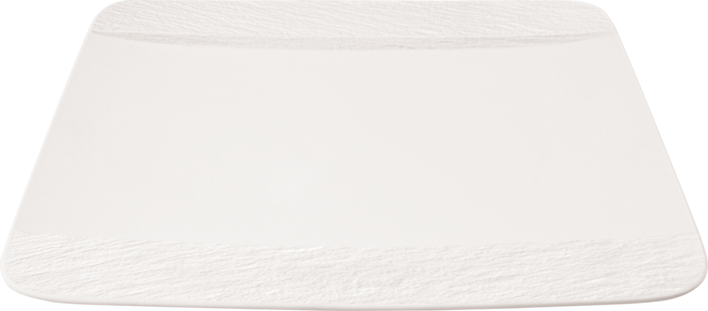 Image - Villeroy & Boch Manufacture Rock Blanc Square Dinner Plate, White, 28x28x2cm