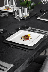 Image - Villeroy & Boch Manufacture Rock Blanc Square Dinner Plate, White, 28x28x2cm