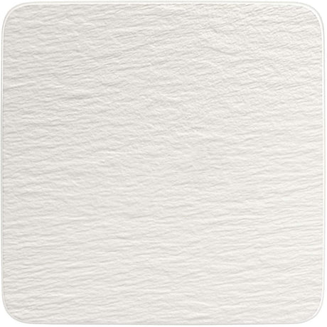 Image - Villeroy & Boch Manufacture Rock Blanc Square Serving/Gourmet Plate, White, 32.5x32.5x1.5cm