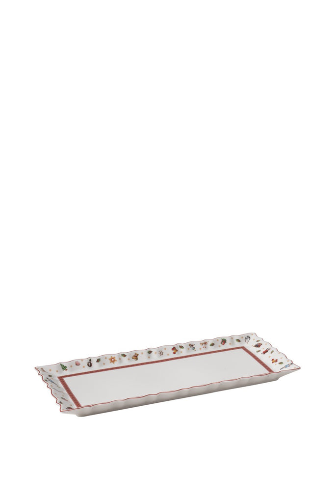 Image - Villeroy & Boch Toy's Delight King’s Cake Plate, Multicoloured/Red/White, 39x16cm