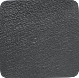 Image - Villeroy & Boch Manufacture Rock Square Serving/Gourmet Plate, Black/Grey, 32.5x32.5x1.5cm