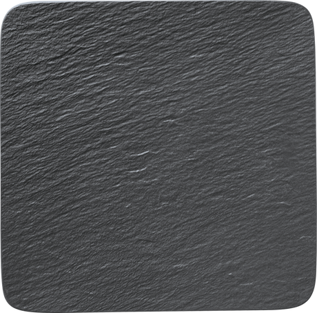 Image - Villeroy & Boch Manufacture Rock Square Serving/Gourmet Plate, Black/Grey, 32.5x32.5x1.5cm