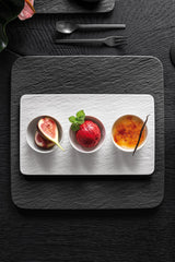 Image - Villeroy & Boch Manufacture Rock Blanc Dip Bowl, White, 8x8x4cm