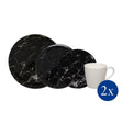 Image - Villeroy & Boch Marmory Combination Set, Black, 8 pieces