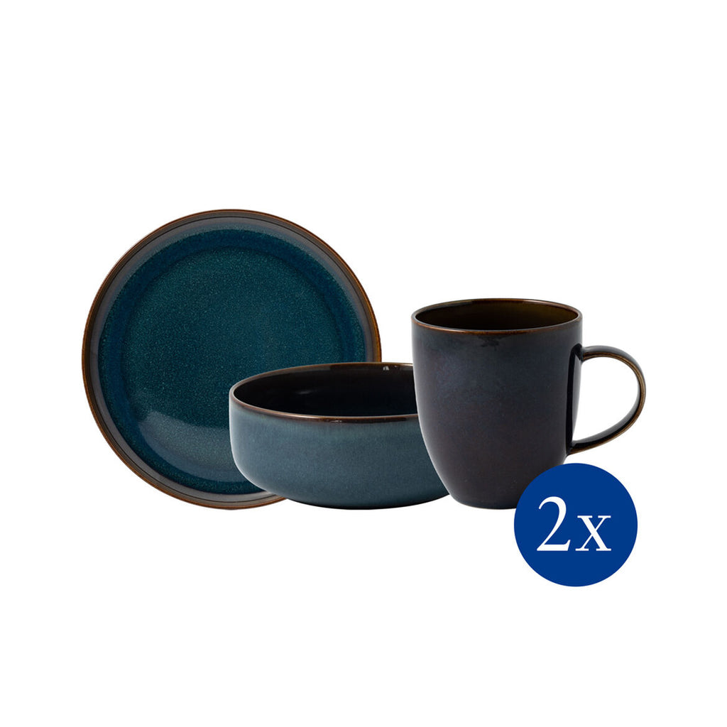 Image - Villeroy & Boch Crafted Denim Breakfast Set, Blue, 6 pieces