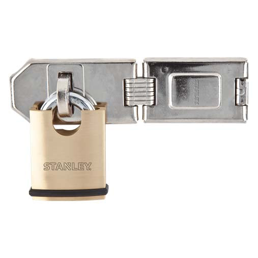 Image - Stanley Shrouded Padlock and Hasp, 50mm