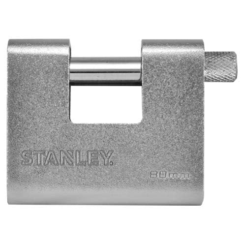 Image - Stanley Solid Brass Armored Padlock, 80mm