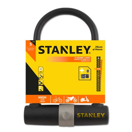 Image - Stanley U Shape Bike Lock, 14mm x 25mm