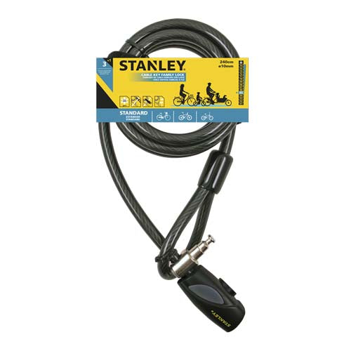 Image - Stanley Family Key Cable Lock, 10mm