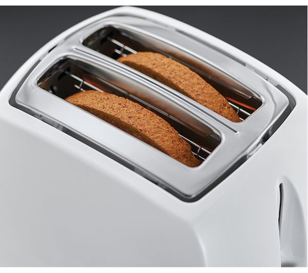 Image - Russell Hobbs Textures 2 Slice Toaster, White (21640)